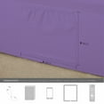 thumbnail image 3 of The Great American Store's Ultra-Soft 1800 Series Microfiber Solid Fitted Sheet Side Pocket/Pouch Organizer (Pack of 6, Full, Lavender)- Fade and Wrinkle Resistant - Hypoallergenic, 3 of 5
