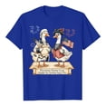 thumbnail image 4 of T Shirts for Womens Short Sleeve Crewneck Tops Cartoon Print Casual Summer Fun Daily Tees Blue M, 4 of 6