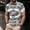 Gray, variant on Zylanna Men's Button Polo Shirts Tee, Printed Summer Short Sleeve Turndown Collar Casual Pullover for Men Black Size 3XL