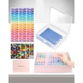 thumbnail image 1 of Contenedores de almacenamiento con pintura en forma de diamante, 45 unidades, con tapas, 1 of 6