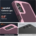 thumbnail image 6 of Designed for Samsung Galaxy A14 5G Case 2 in 1 Gift Militay Grade Drop Protective Rugged Heavy Duty Cover Shockproof Case for Galaxy A14 5G Phone Case for Women Men boy Girl (Pink+Rose Red), 6 of 8