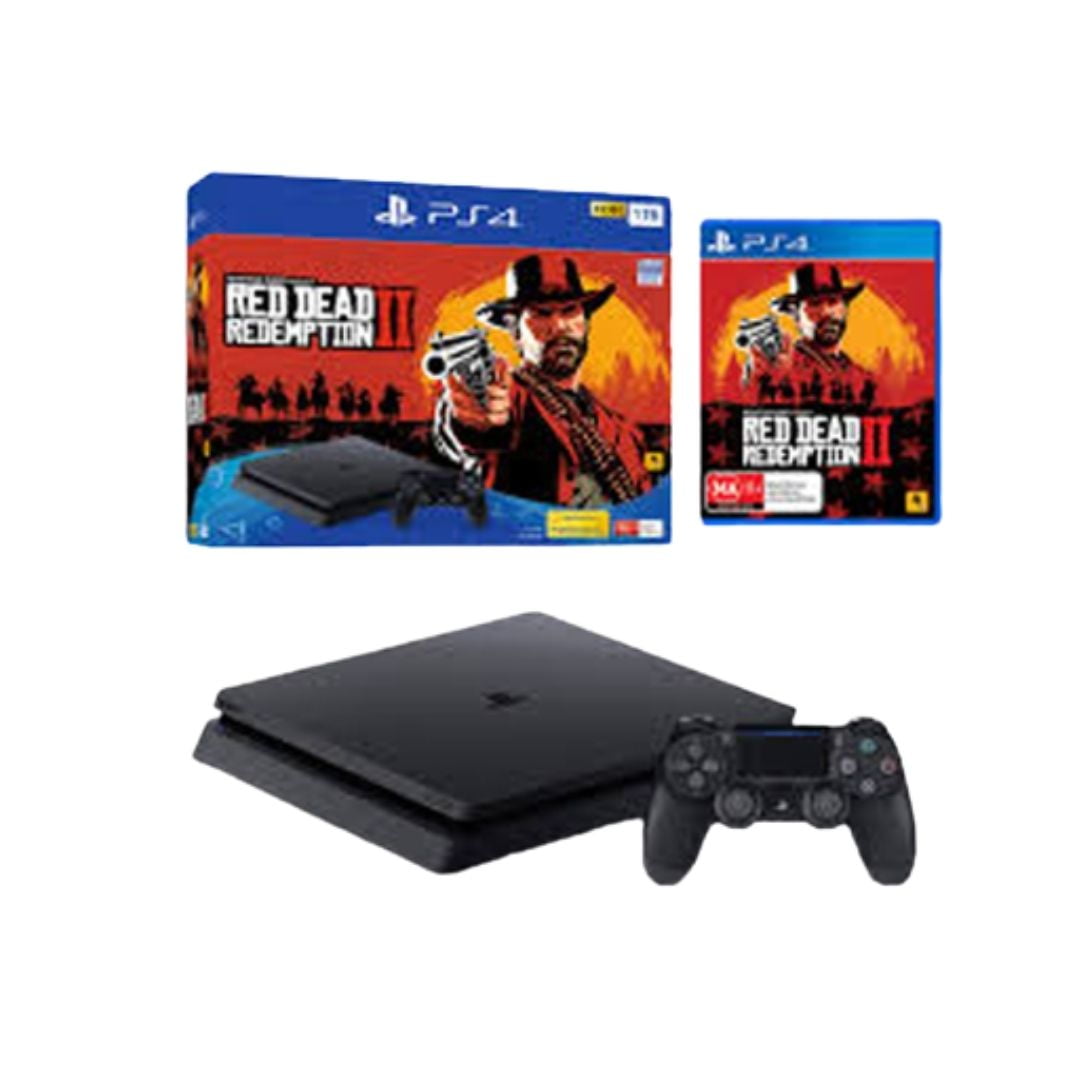 Refurbished Sony 4 Pro 1TB Red Dead Redemption 2 Console - Jet Black - Walmart.com