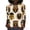 #029-Beige, variant on Craaazy Black History Month Clothing for Women Crewneck 3/4 Sleeve Summer Cozy Shirts Gifts