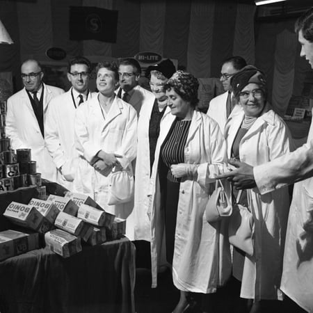 Local Dignitaries During an Open Day at Spillers Foods in Gainsborough, Lincolnshire, 1962 Print Wall Art By Michael
