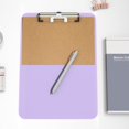 thumbnail image 6 of Pack of 2  Plastic Clipboard with Pen Holder, Purple 8.5x11 Letter Size Clip Board for Classroom, Office, Students, Nurses and Women, Low Profile Clip, Size 12.5 x 9 in, 6 of 9