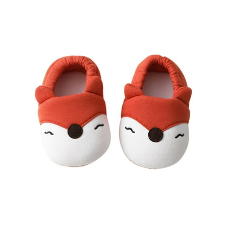 

kpoplk Kids Slippers Girls Toddler Baby Boy Girl Socks Shoes Non-slip Cartoon First Walkers Prewalker Floor Slippers For Boys(Orange)