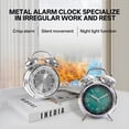 thumbnail image 4 of GJX 2026 New Alarm Clock,Deep Sleep-Friendly Loud Alarm Clock,Tick-Free Quartz Table Clock,Metal Stand Stability Alarm Clock for Bedrooms, Offices, Dorm Rooms, Study Desks, Travel, 4 of 7