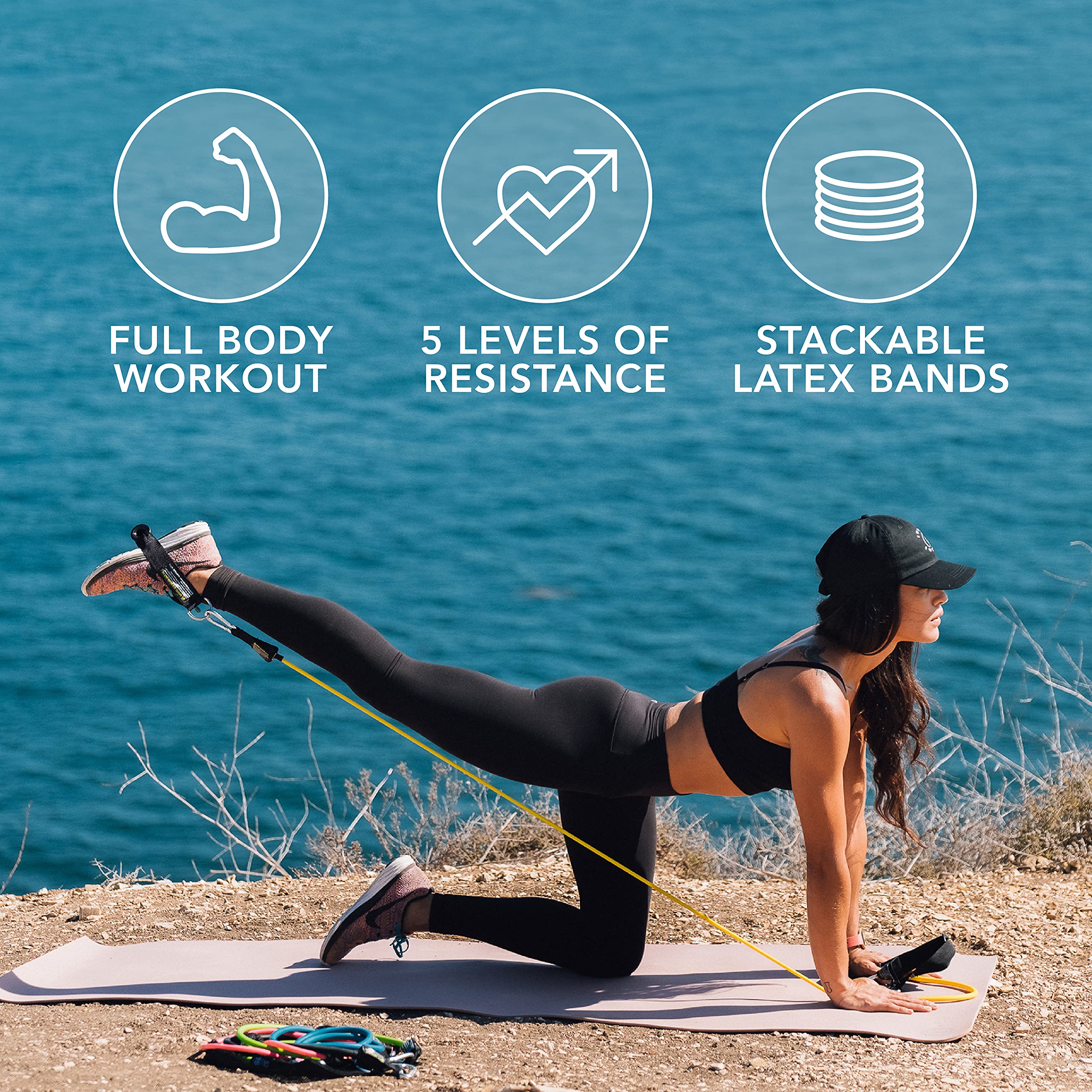 5-Piece Sports Research Performance Resistance Bands Kuwait Ubuy