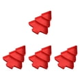 thumbnail image 2 of jifeng 4 Pcs Plateaux de Service Divisés pour Noix Décor de Noël 3 Compartiments Rouge, 2 of 9