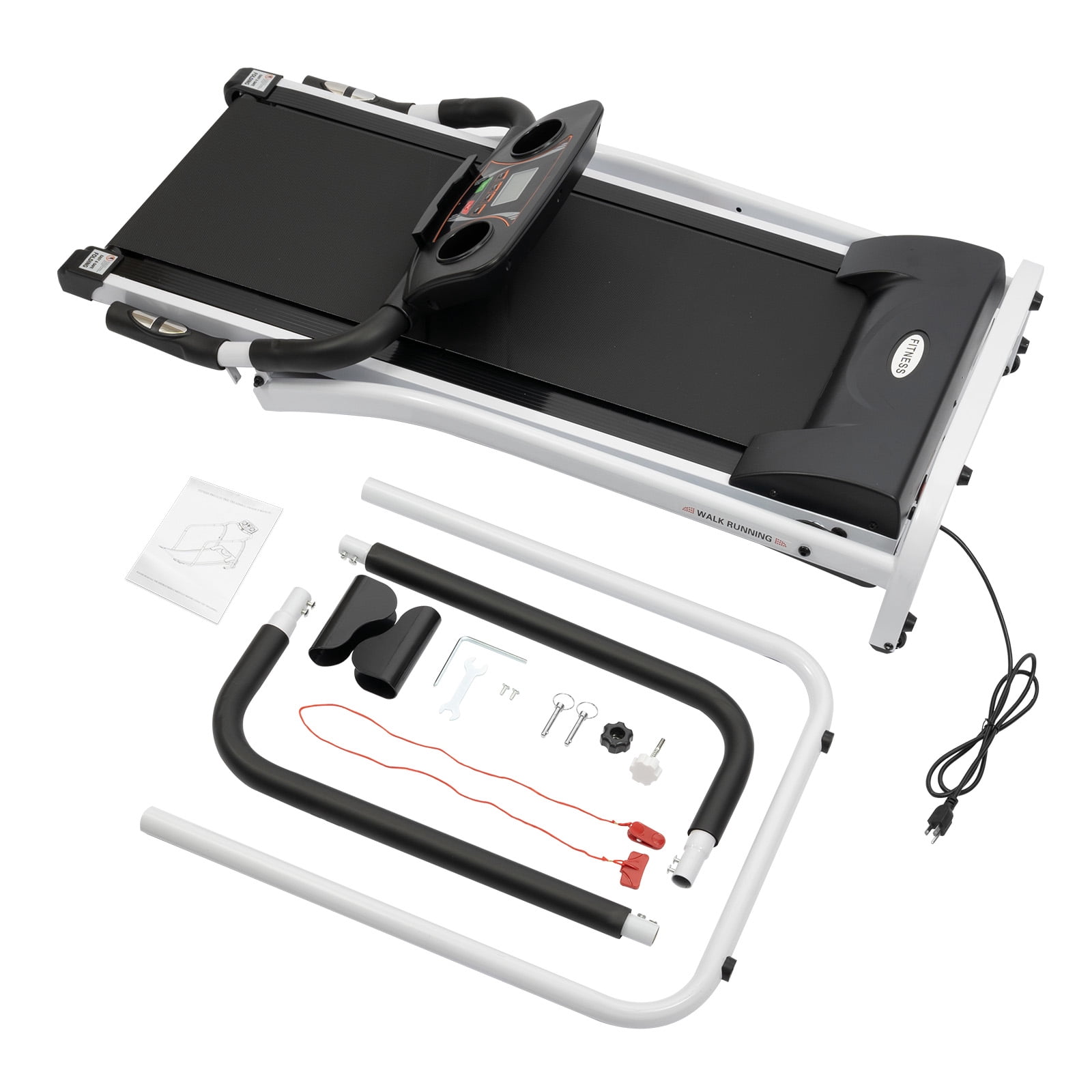 ​​Walking Treadmill Durable Iron Support ,Foldable Recovery Walking Treadmil Walking Treadmil with High-Sensitivity Sensor,3-Gear Slope Adjust for Home/Gym/Office​,Max 220lbs