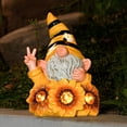 thumbnail image 3 of Joint Honglin Garden Gnome 8.6 inch Garden Statue Led Lights, 3 of 7
