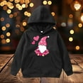 thumbnail image 2 of HNMKIU Sweat à Col Rond pour Enfants Imprimé Saint-Valentin Chandail à Capuchon pour Enfants, 2 of 4