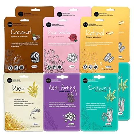 Celavi Essence Facial Face Mask 12 Sheets K-Beauty Skincare Korea Skin Care Moisturizing New B type