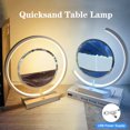 thumbnail image 2 of LED Moving Sand Art Table Lamp，3D Hourglass Deep Sea Sandscape Display Flowing Frame 12inch Bedside Light Home Decoration, 2 of 7