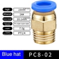 thumbnail image 3 of facefd 10 Pieces Home Portable Threaded Interface Pneumatic Fast Release Pipe Hose Connector Reusable Fast Release Pipe Connectors Hardware PC8-02, 3 of 9