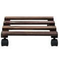 thumbnail image 3 of vidaXL Plant Roller Brown Cedar Wood Compact Rotatable Plant Roller, 3 of 3