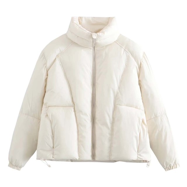 Puntoco Abrigo Otoño Moda Mujer Casual Cómodo Manga Larga Bolsillo Cremallera Cordón Parkas Liquidación Puntoco Puntoco-1