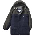 thumbnail image 1 of Victory Outfitters Men's Color Block Hooded Insulated Parka Jacket - Navy/Steel - 3XL, 1 of 2