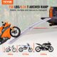 thumbnail image 2 of VEVOR Rampas para motocicleta, rampas de carga plegables de 750 libras para camionetas, rampa para remolques con correas de carga para motocicleta, moto de cross, UTV, cortacesped, camión, 2 of 9