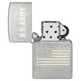 thumbnail image 4 of Zippo U.S. Army US Flag Laser Engrave Street Chrome Pocket Lighter, 4 of 6