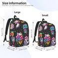 thumbnail image 4 of Balery Cat Icecream Vintage Canvas Backpack for Men and Women - Large Capacity, Durable Travel Laptop Bag for School, Work, Hiking, and Outdoor Activities, 4 of 7