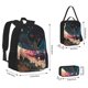 thumbnail image 2 of Easygdp Abstract Peacock Painting Mochila para Niños y Niñas con Set de Caja de Almuerzo y Estuche para Lápices 3 en 1, Mochila Escolar Estampada para Adolescentes, 2 of 7