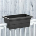 thumbnail image 2 of Root & Vessel Countryside Railing Planter, Black, 24", 2 of 5