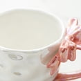 thumbnail image 1 of de Cerámica con Lazo Romántico, Tazas para Café y Leche, Tazas para Niña, Tazas de Postre con Asa, de Té Roja., 1 of 5