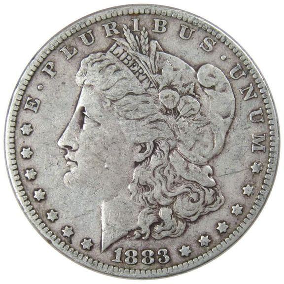 1883 Morgan Dollar F Fine 90% Silver $1 US Coin Collectible