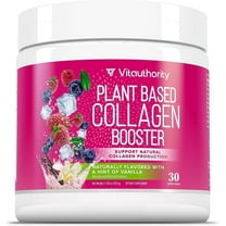 Vitauthority Plant-Based Collagen Powder for Women with Hyaluronic Acid, Vanilla, 30 Servings