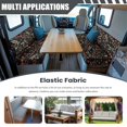 thumbnail image 3 of XYZCANDO Dragonfly Floral RV Dinette Cushions Washable Camper Decor Universal RV Accessories for Inside Furniture Covers Comfortable Couch Cover 2 Cushion Sofa Soft Slipcovers for Loveseat Black, 3 of 7