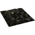 thumbnail image 6 of Ekena Millwork 19 5/8"W x 19 5/8"H Leto EnduraWall Decorative 3D Wall Panel, Universal Metallic Carbon Mist (12-Pack for 32.04 Sq. Ft.), 6 of 6