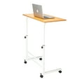 thumbnail image 6 of SalonMore Adjustable Height Side Table,Protable Laptop Table,Rolling Computer Desk Stand,Study Workstation,Beech Wood Color, 6 of 17