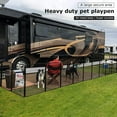 thumbnail image 3 of Heavy Duty Pet Playpen 16 Panels 40" Folding Metal Dog Exercise Pen Extra Large Indoor Outdoor Dog Fence with Door Dog Crate Cage Kennel Pet Enclosure for Small-Large Animal, 3 of 7