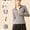 Gris, variante sur Top-kevin Veste de Yoga à Manches Longues pour Femmes - Coupe Ajustée en Polyester et Élasthanne, Col Montant, Couleur Unie, Tissu Tricoté, Toutes Saisons, Fermeture Éclair - pour le Yoga, le Gym et la Course - Convient aux Femmes