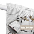 thumbnail image 4 of Farmhouse Wreath Swag Curtains for Kitchen/Bedroom/Living Room, Sweet Home Rustic Plants Texture Grey Wood Scalloped Curtains 63 Inch Long, Window Swag Topper Curtains Valances 2 Panels Set 36"x63", 4 of 8