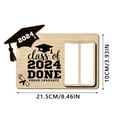Xinwennn 1 Graduation Gift Box Wooden Graduation Card Box Box 2024