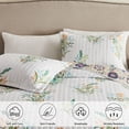 thumbnail image 4 of Queen Size Quilt Set, 3-Piece Soft Warm Lightweight For All Season Quilt Bedspread Machine Washable Bedding Set with 2-Piece Pillow Shams, 90x90 inch, 4 of 7