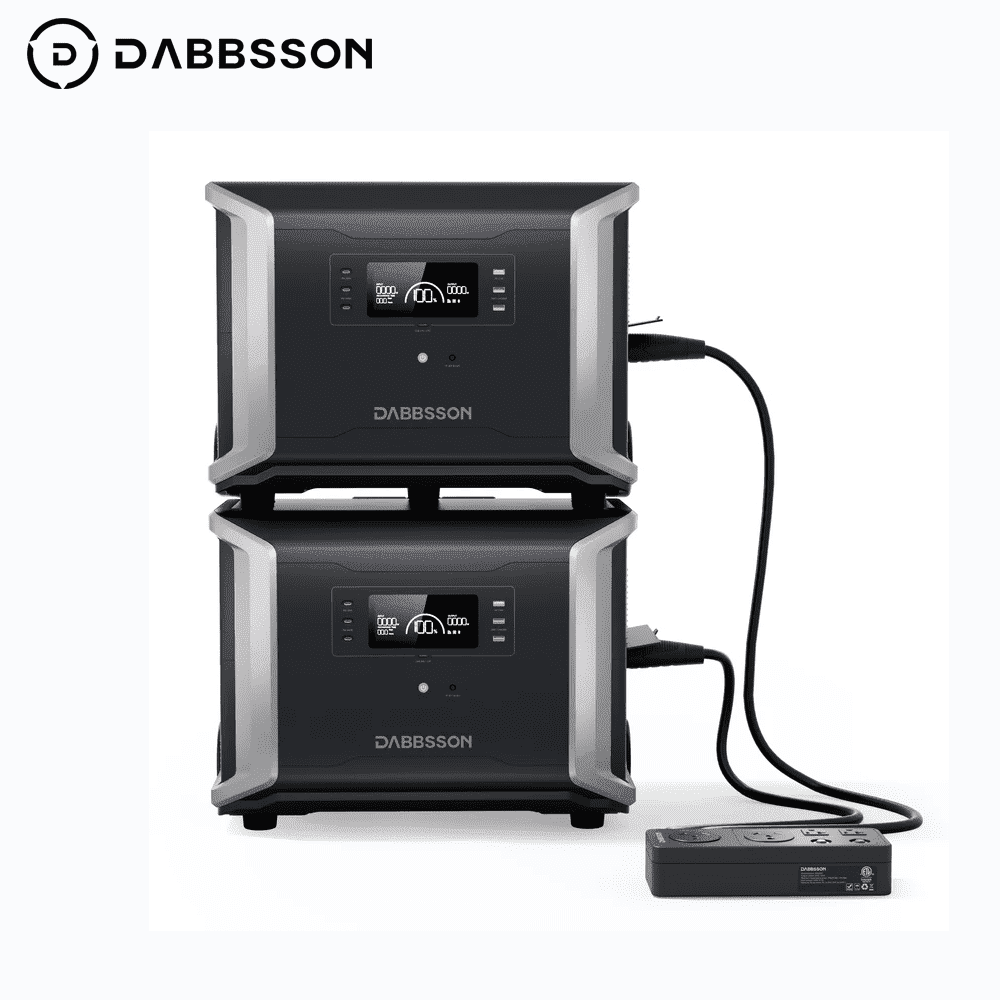 DABBSSON 2xDBS3500 Power Station 7200W 6860Wh (Free Parallel Connector) 240V for Power Outage, Home Backup Emergency