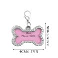 thumbnail image 3 of Dsscvnef Medium Size Pet Circular Diamond Dog Tag Loss Information Tag DIY Handwritten Love Pendant, 3 of 6