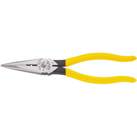 8 in. Needle Nose Side Cutter Pliers with Stripping