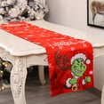 thumbnail image 2 of Advancent Navidad bandera Santa Claus camino de cubierta mantel decoración de Navidad ornamento no tejido comedor sala de estar Kits de decoración para fiestas Tipo 3 Advancent HA009478-03, 2 of 6