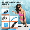 thumbnail image 5 of KFFKFF 10ft Inflatable Water Trampoline Swim Platform Bounce with Slide Pool Lake, 5 of 9