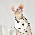 thumbnail image 3 of UOSIA Sphynx Cat Clothes Thin Hairless Cat Pajamas Cotton Cat Coat Vest, 3 of 6