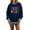 Dark Blue #20, variant on Christmas Women's Oversized Sweatshirts Mock Neck Polka Dot Long Sleeve Pullover Funny Graphic Y2k Trendy Shirts Drop Shoulder Loose Fit Tops L