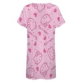 thumbnail image 5 of Hello Kitty Nightgowns for Women Short Sleeve Night Gown Soft Sleep Shirts Women's Sleepwear Print Sleep Dress, 5 of 7
