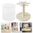 thumbnail image 2 of Clear Rotating Display Case Stackable Storage Box Dustproof For Collections, 2 of 11