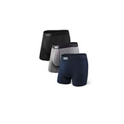 Saxx Underwear Vibe 3 Pack Men's Boxer Briefs- Black / Grey / Blue