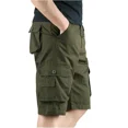 thumbnail image 5 of Pantalones cortos cargo para hombre, con botones por encima de la rodilla y bolsillos, pantalones cortos para hombre de gran tamaño, cómodos, holgados, estilo Harajuku, venta al por mayor, 5 of 5