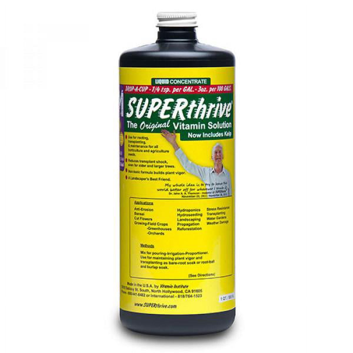 Superthrive 0.5-0-0 Original Vitamin Solution for Plants Mineral Supplement, 1 pint, 16oz
